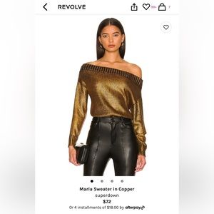 NWT Marla Sweater in Copper - Superdown